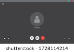 Video chat user interface, video calls window overlay