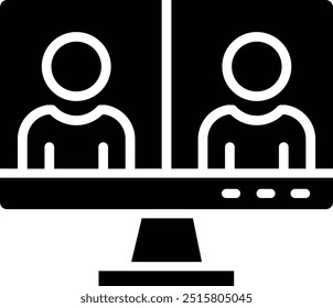 Video chat Vector Icon Design Illustration