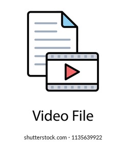 
A video clip with blank paper sheet, video file format 
