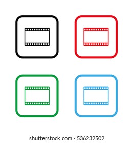 video  - color vector icon