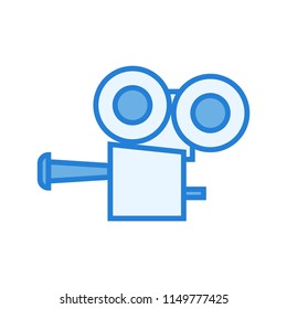 Video colorful camera icon vector