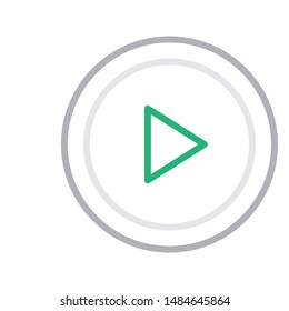 video colour line vector icon