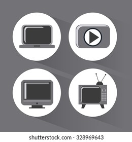 Video concept with  movie icons design, vector illustration 10 eps graphic., Vector design