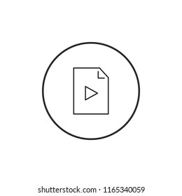 Video concept vector icon