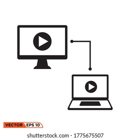 video conference icon design vector illustration