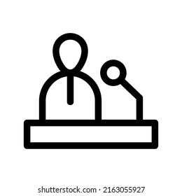 video conference icon or logo isolated sign symbol vector illustration - high quality black style vector icons
