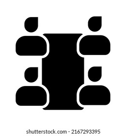 video conference icon or logo isolated sign symbol vector illustration - high quality black style vector icons
