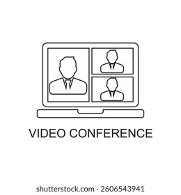 video conference icon , technology icon