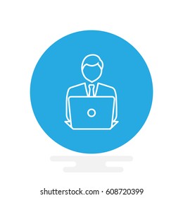  Video conference Icon Vector. 