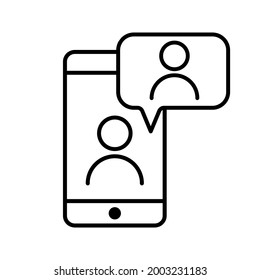 Videokonferenz-Symbol, Vektorset. Video Call Illustrations-Zeichensammlung. Online-Schulungssymbol oder -logo.