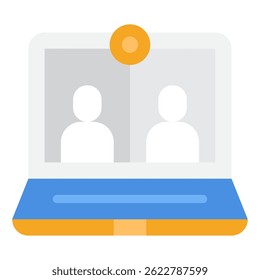 Ícone de videoconferência, para web, app, infográfico, etc