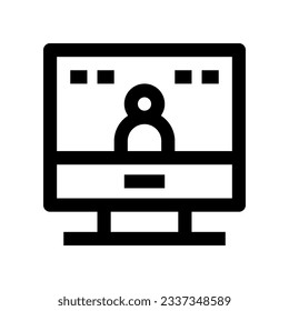 video conference icon for your website, mobile, presentation, and logo design.