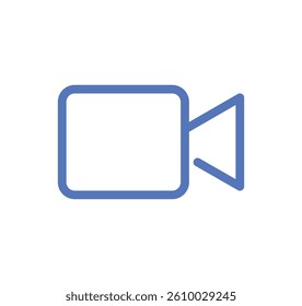 Video conference, line art icon, video conference outlined lineart, interface related vector illustration.
