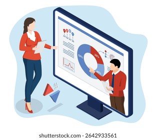 Video conference meetings solutions, online financial advice, video training, tutorial podcasts, and professional business coaching. For effective online business concept.