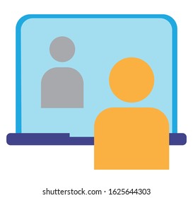 
Video conference. Nice vector graphics illustration for business and conferences