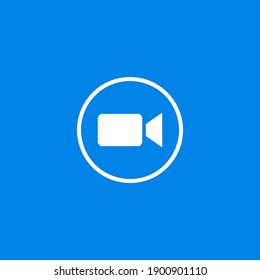 Video conference Online meeting icon For mobile phone