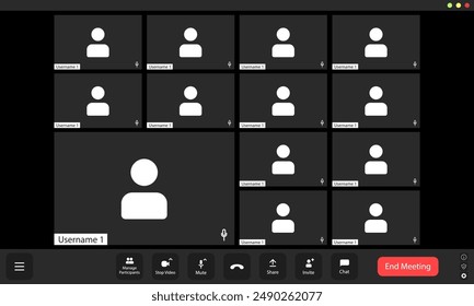 Benutzeroberfläche für Konferenzgespräche im Video, Fensterüberlagerung für Konferenzgespräche im Video