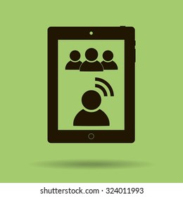 video conference vector icon