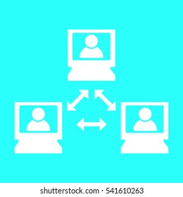 video conference vector icon