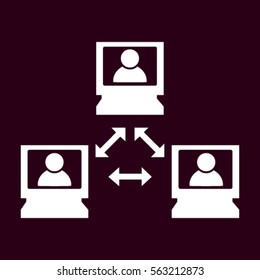 video conference vector icon