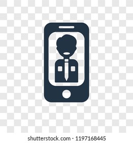Video conference vector icon isolated on transparent background, Video conference transparency logo concept