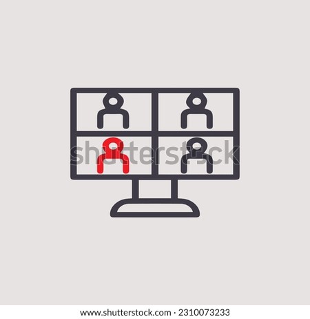 video conference,web converence relatd icon isolated on background