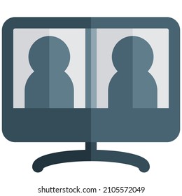 Video conferencing on a large user based on an online platform