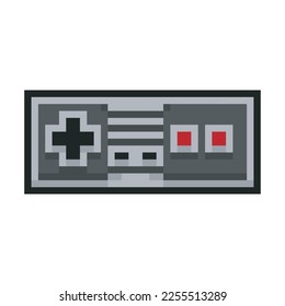 Video console control, retro pixel art