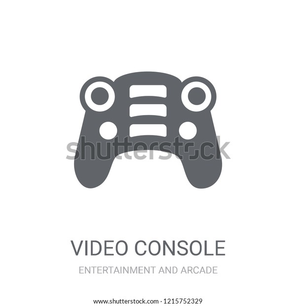 Video console icon.\
Trendy Video console logo concept on white background from\
Entertainment and Arcade collection. Suitable for use on web apps,\
mobile apps and print\
media.