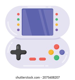 Video consoles playstation in flat style icon 