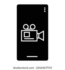 Video Content Icon Element For Design