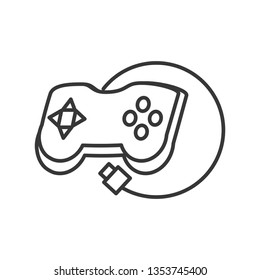 video control game isolated icon