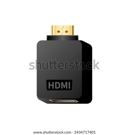 Video conversion converter _hdmi This is an illustration of male and female.
