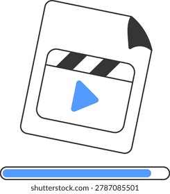 video converter illustration for ui design and web design