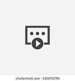video course Glyph icon. Simple sign illustration. video course symbol design. Can be used for web, print and mobile