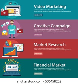 Video and creative marketing, financial market research.