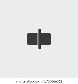 Bildschnitt-Symbol Bildschneidevektor auf grauem Hintergrund