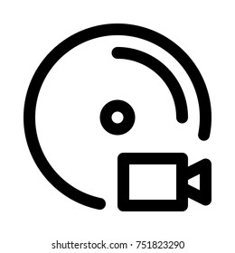 video disc on isolated background