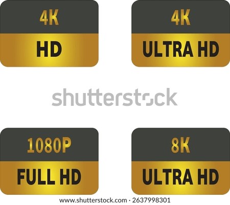 Video discs labeled 4K Ultra HD and Full HD, showcasing various high-quality formats