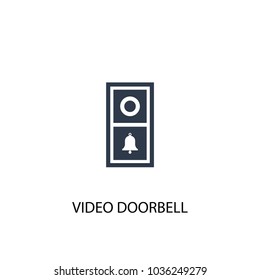 video doorbell icon. Simple element illustration. video doorbell symbol design from Smart home collection. Can be used for web and mobile.