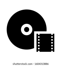 video DVD icon isolated sign symbol vector illustration - Collection of high quality black style vector icons
