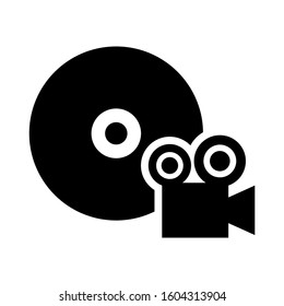 video DVD icon isolated sign symbol vector illustration - Collection of high quality black style vector icons
