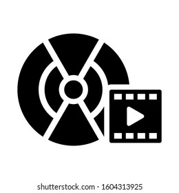 video DVD icon isolated sign symbol vector illustration - Collection of high quality black style vector icons
