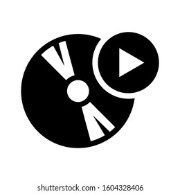 video DVD icon isolated sign symbol vector illustration - Collection of high quality black style vector icons
