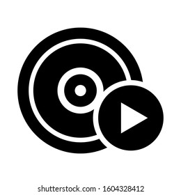 video DVD icon isolated sign symbol vector illustration - Collection of high quality black style vector icons
