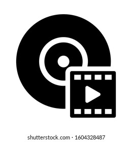 video DVD icon isolated sign symbol vector illustration - Collection of high quality black style vector icons
