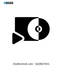 video DVD icon isolated sign symbol vector illustration - high quality black style vector icons
