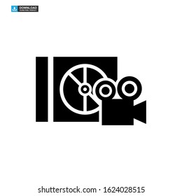 video DVD icon isolated sign symbol vector illustration - high quality black style vector icons
