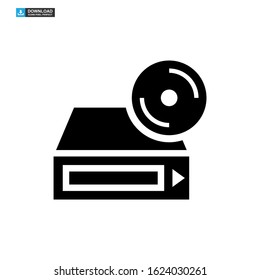 video DVD icon isolated sign symbol vector illustration - high quality black style vector icons
