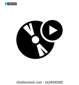 video DVD icon isolated sign symbol vector illustration - high quality black style vector icons
